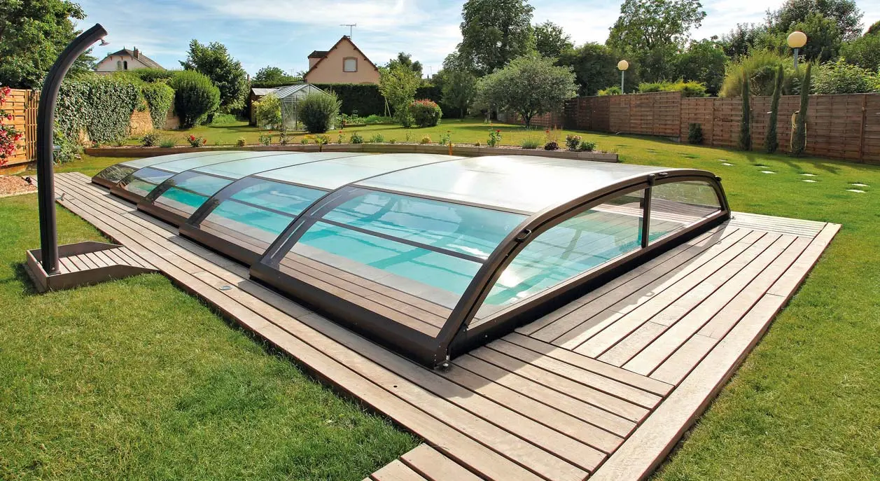 Poolüberdachung Classic geschlossen