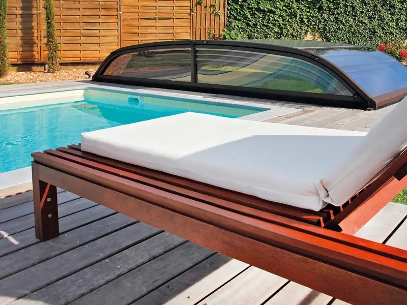 Überdachung Pool Garten